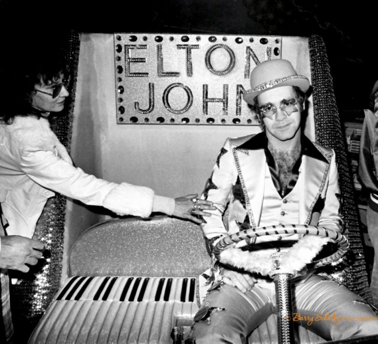 elton john, barry schultz, classic rock photography, rock photographer, iconic rock and roll, fine art, print photography, your song, live, posed, costume, candle in the wind, tiny dancer, rocket man, bennie and the hets, saturday nights alright for fighting